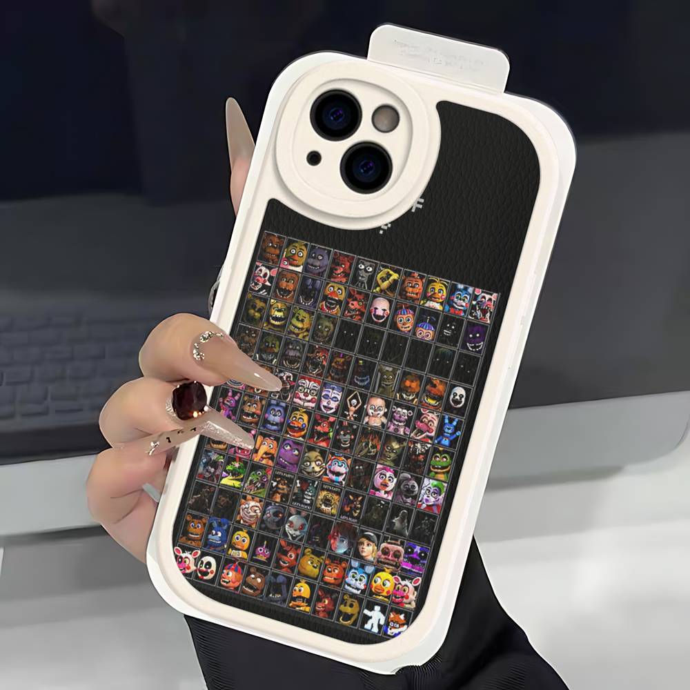 

Game F-Five N-Nights At F-FreddyS Phone Case For IPhone 16 15 14 13 12 11 Pro Max Plus Leather Soft Cover iPhone 16pro max