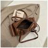 IELGY Retro Portable Boston Bag Autumn Winter Niche Commuter Large Capacity One-Shoulder Messenger Bag