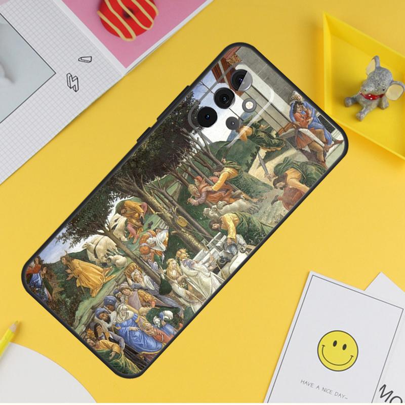Renaissance Art Paint Cover For Samsung Galaxy A34 A35 A14 A15 A25 A53 A33 A13 A52 A32 A12 A51 A71 A54 A55 Case
