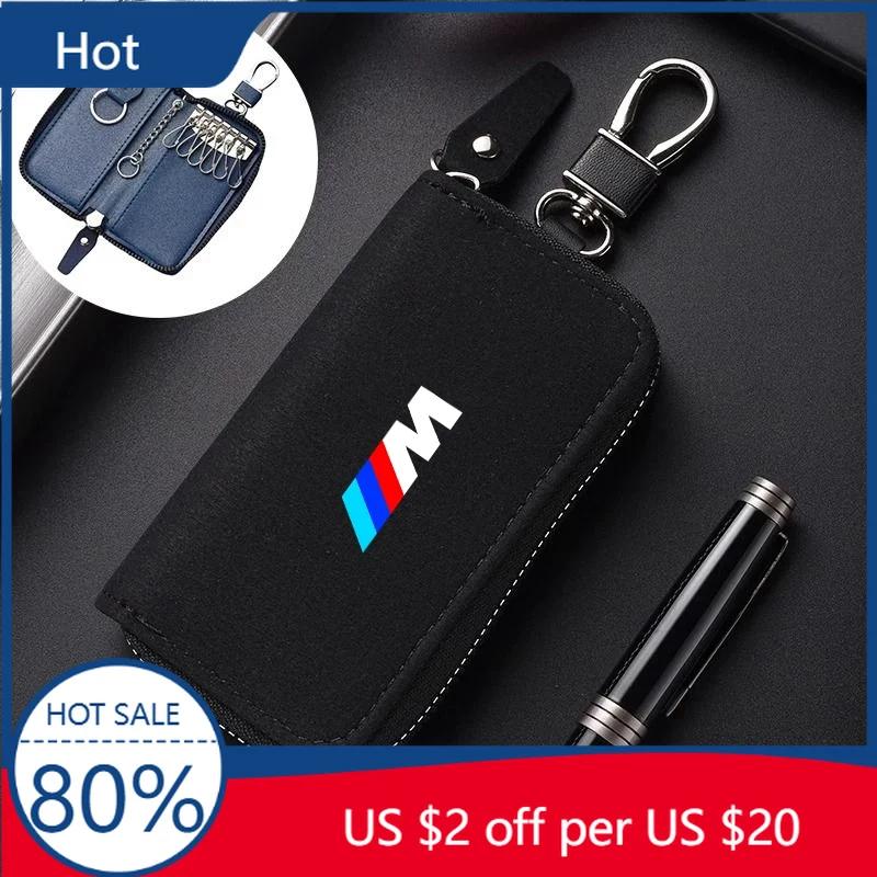 Nowe Skórzane Etui Uchwyt na Kluczyki Samochodowe Brelok Etui Torba do Przechowywania Pokrowiec Dla BMW z Emblematem M E46 E36 E34 F10 E90 F30 E60 F30 E53 E30 E