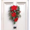 Beautifully Crafted Christmas Inverted Tree Wall Hangers Miniatures Your Home with Comfortable Texture Ornament