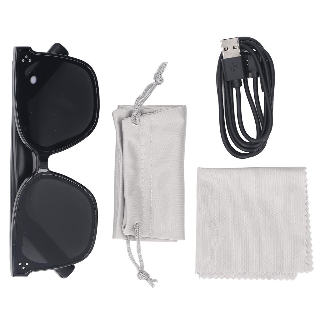 Bluetooth Smart Sunglasses with Speaker UV400 Open Ear Surround Sound Noise Cancelling Clear Call Sm