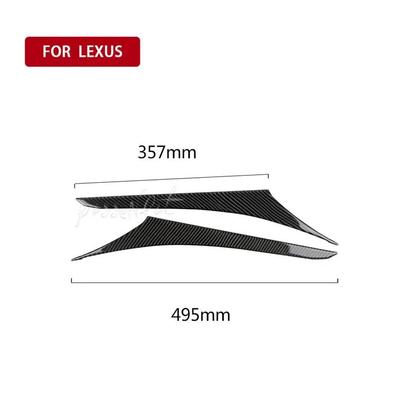 Carbon Fiber Car Rear Exhaust Vent Decorative Panel Car Sticker 3D for Lexus IS250 300H Auto Interior Car Styling Accessories