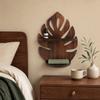 Decorative Wooden Monstera Shelf Rustic Photo Frame Storage Rack Wood Display Shelf  Office