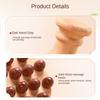 12 Beads Wooden Mushroom Massager Eliminate Local Fat Anti Cellulite Acupoint Meridian Brush Handheld Slim Down