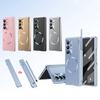 Für Samsung Galaxy Z Fold 7 6 8 Magsafe Hülle mit Scharnierschutz Magnetische Abdeckung mit Touch Pen Stylus S Pen & Displayschutz