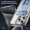 YSM Reinforced Corners Series for iPhone 12/12 Pro Case Card Slot Kickstand Clear Cover