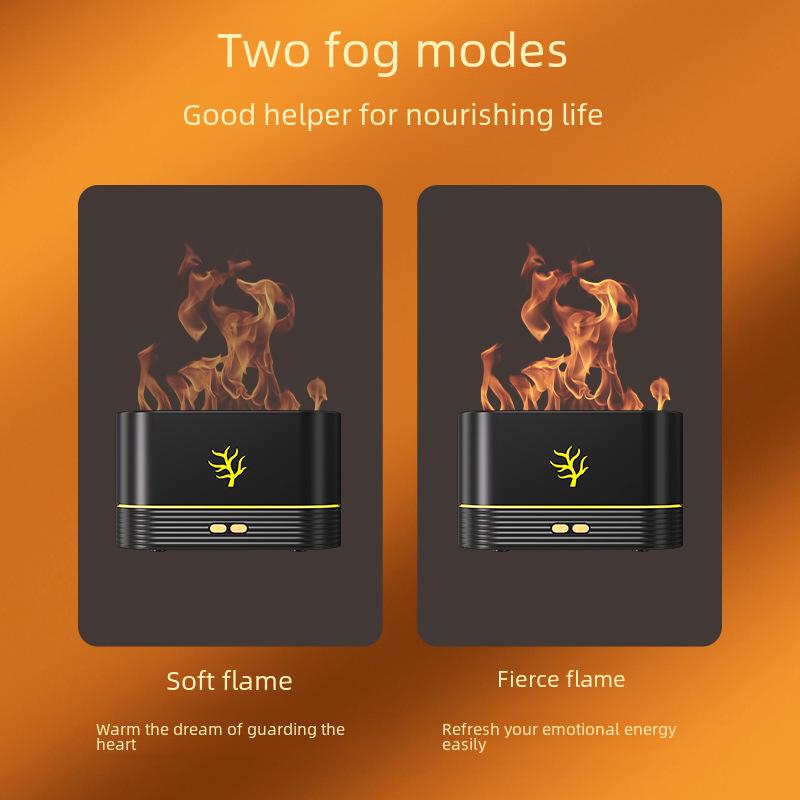 Colorful Flame Aromatherapy Machine: Essential Oil Diffuser & Humidifier