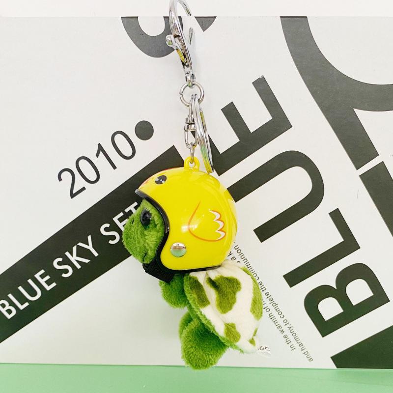 Wyspa Żółwi Kreskówkowy Breloczek do Kluczy Żółw: Pluszowy Wisiorek i Zawieszka do Torebki Lalka