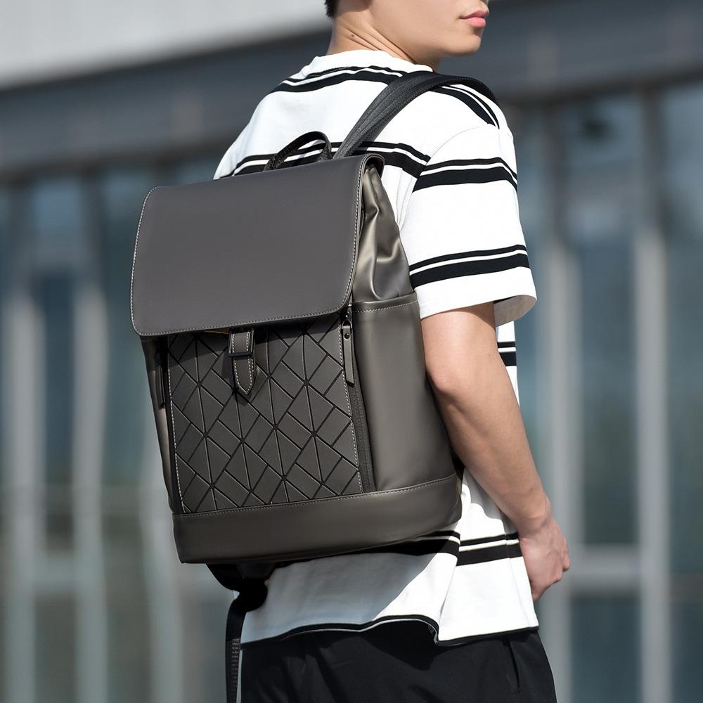 Rucksack für Herren Großes Fassungsvermögen Pendeln Computerrucksack Business Casual College-Student Schultasche Wasserdichte Reisetasche Herren-Tasche