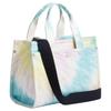 Coach Cargo 26 Rainbow Tie-Dye Print Canvas Recycled Leather Shoulder Crossbody Tote Bag Medium Women bags Silver Multicolor CU129-LHL38