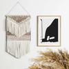 Minimalist Black & White Abstract Canvas Wall Art Set, Modern Geometric Line Prints, Scandinavian Living Room Bedroom Home Decor
