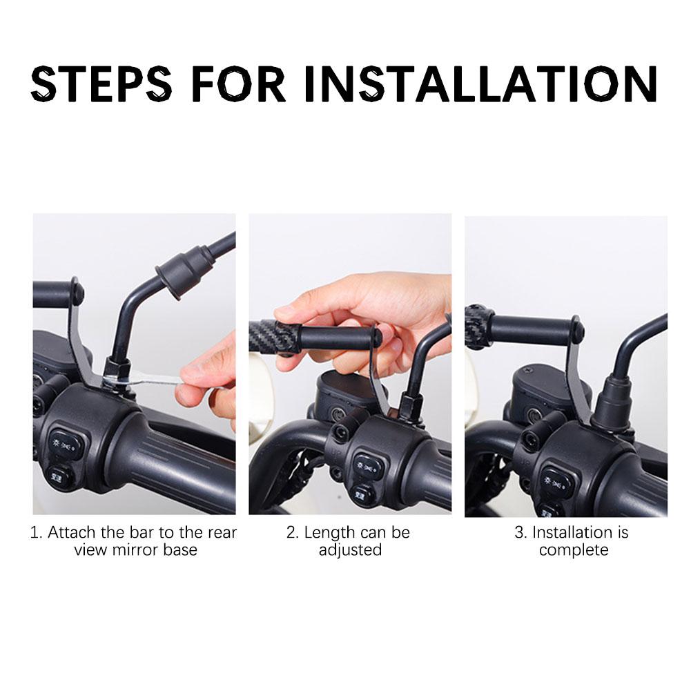 Carbon Fiber Cross-Bar For Motorcycle,Adjustables Handlebar Balance Levers,Multipurpose Handlebar Extension Bracket For Outdoor