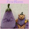 Plush Eggplant Bear Toy With Short Plush Material For Giftgiving And Collectors