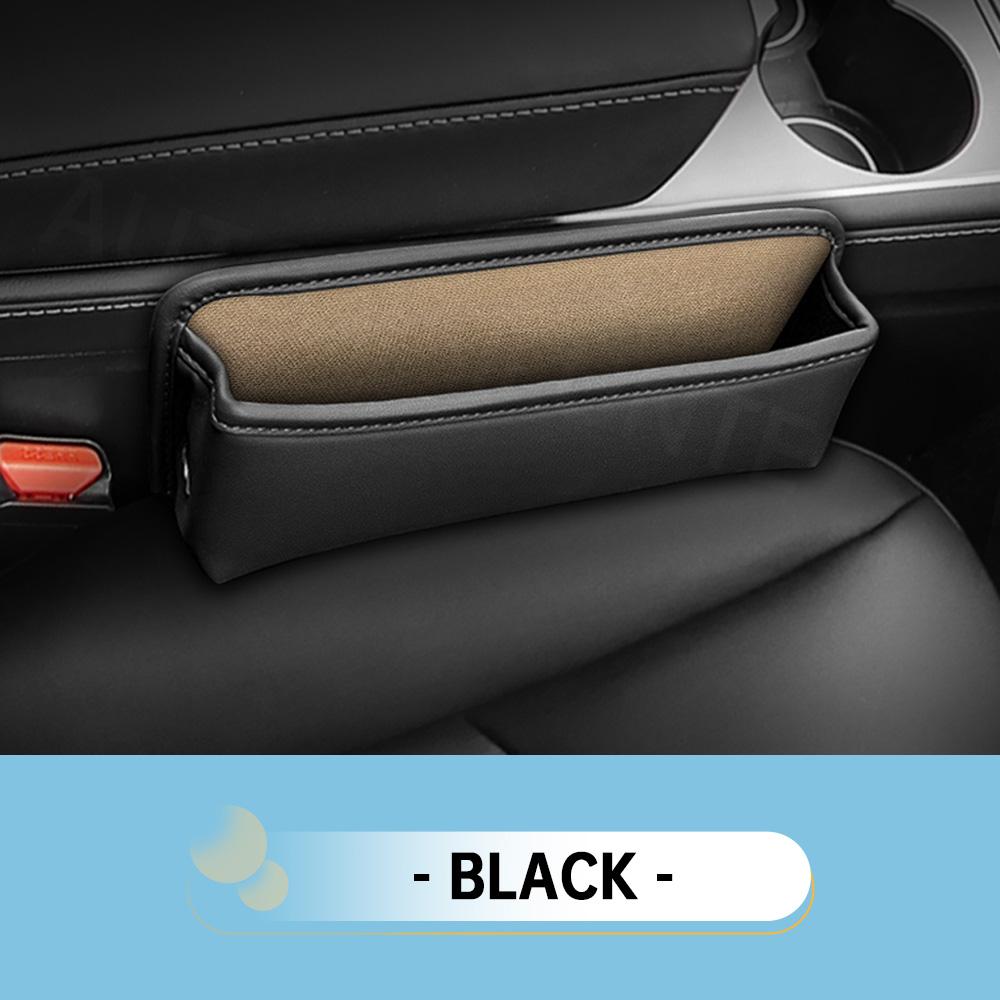 For Ford Edge Focus Kuga C-MAX Mustang Explorer Bronco Expedition Everest Car Seat Gap Organizer Storage Box Leather Accessories