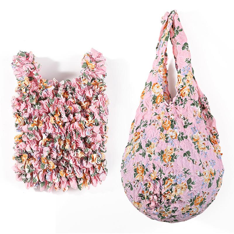 1Pc Reusable Bubble Foldable Stretch Bag Large Capacity Magic Stretch Puff Bag  Travel