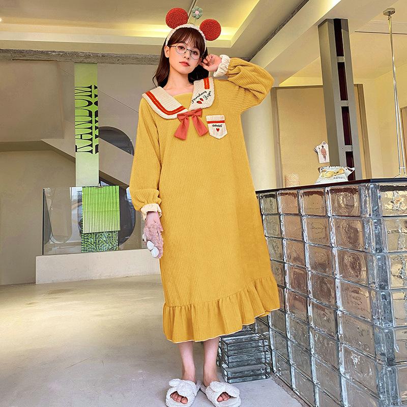 

Vernis winter coral fleece pajamas women s sweet pajamas thickened fleece warm flannel loungewear spot L