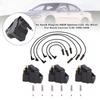 6x Spark Plug+3x DR39 Ignition Coil +6x Wires For Buick Lucerne 3.8L 96-08