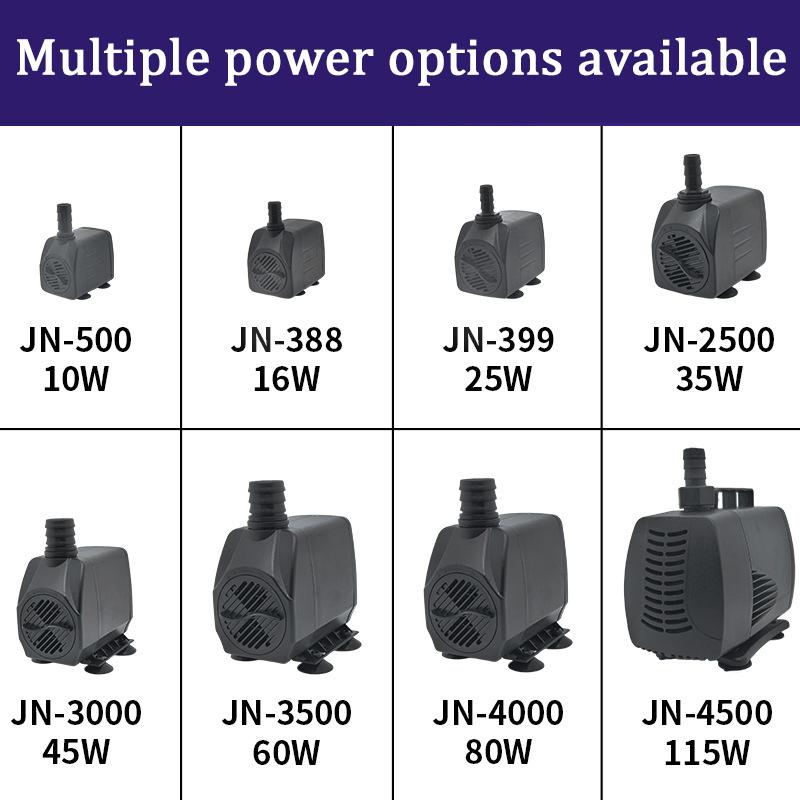 Ultra Quiet Water Pump Mini AC220V Brushless Motor Submersible Aquarium Water Pump Adapter Pond Fountain for Fish Tank Garden