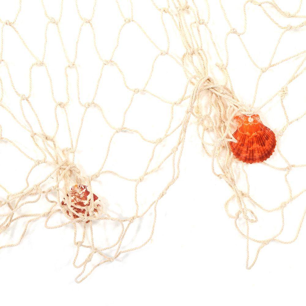 Beach Party Background Wall Decorative Fishing Net Home Wall Decor Shell Nets Mediterranean Style