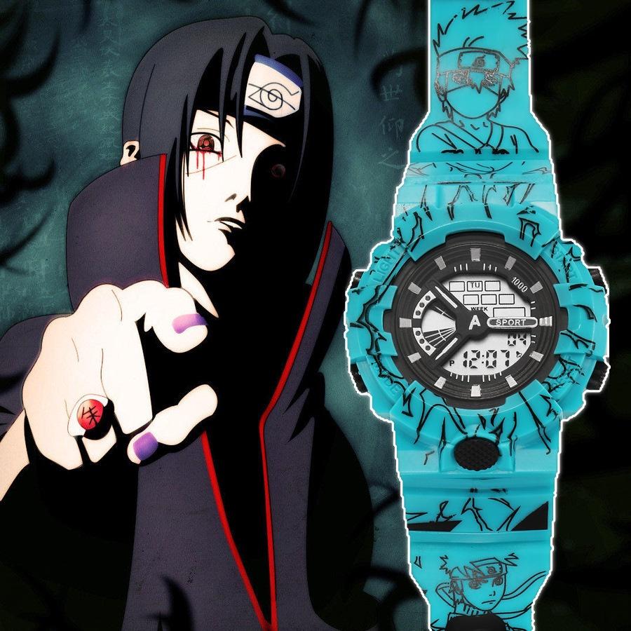 Cartoon Naruto Fan Style Unisex Digital Watch For Students Waterproof Electronic Movement Origin) 37mm Dial Diameter
