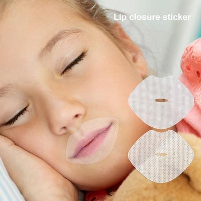 60Pcs Lip-Shaped Closed Mouth Stickers Gentle Transparent Tape Strips Adult Children Night Anti-Open Mouth Physical Seal Mouth Stickers