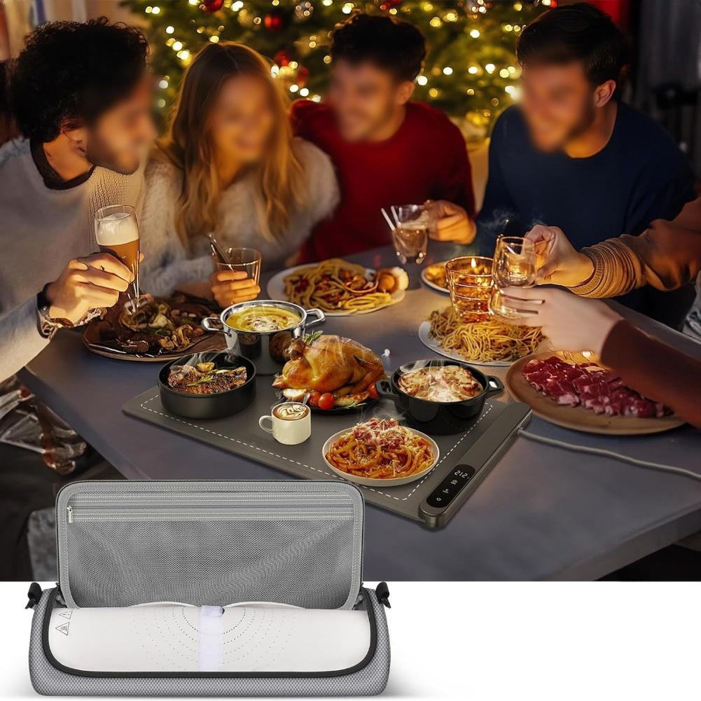 Food Warming Mat Bag For LNNIW, For KPPTYUM, For FEPPO VEPOKA Roll Up Hot Plates Heating Pad Storage Holder 14.96x6.69x5.51inch