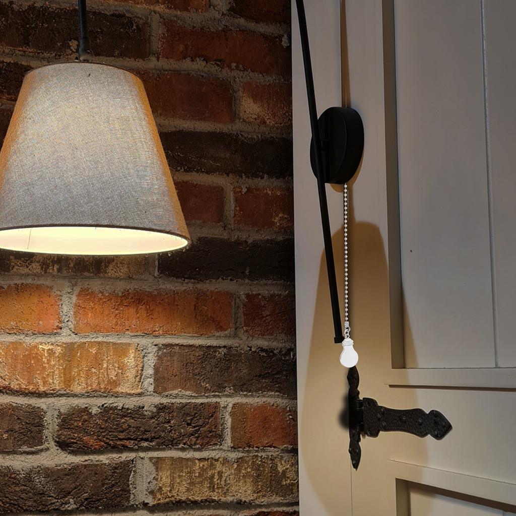 2Pcs Chandelier Ceiling Fan Pull Chains Decorative Pendant Vintage Iron Extension for Lamp Lighting Pendant Fan Extenders