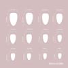 Almond Press On Nail Easter Fake Nail Stick On Nail In 12 Sizes,24 Pcs French Nail Tips for DIY Nail Art Decorations