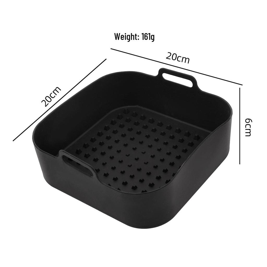 Air Fryer Silicone Baking Tray - Easy Clean, Round Silicone Mat for Household Use