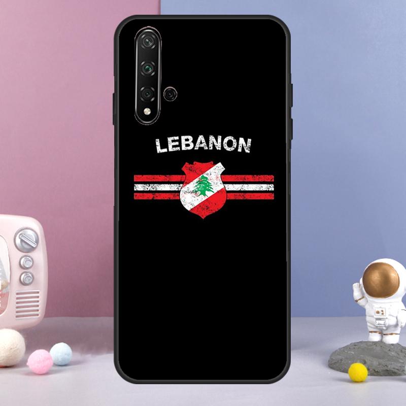 Lebanese Lebanon Flag For Huawei Nova 9 10 SE 3i 7i 8i 11i 12i Y60 Y61 Y70 Y72 Y73 Y90 Y91 P20 P30 P40 Lite Case Nova 9 SE