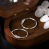 925 Sterling Silver Zircon High-End Women's Tail & Index Finger Ring