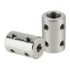 Stiv akselkobling Motorkobling Koblingshylse 5mm/8mm/10mm #45 Stål Sølv for 3D-skriver / RC-robot / Bilmodellaksel / DIY-koder