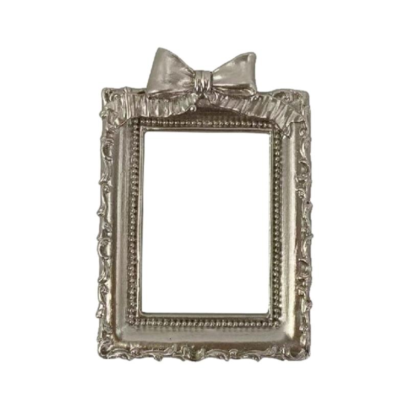 

Artistic Irregular Shape Pictures Frame Natural Resin Round Gothic Pictures Frame For Home Wall Decors for Home Interior срібний