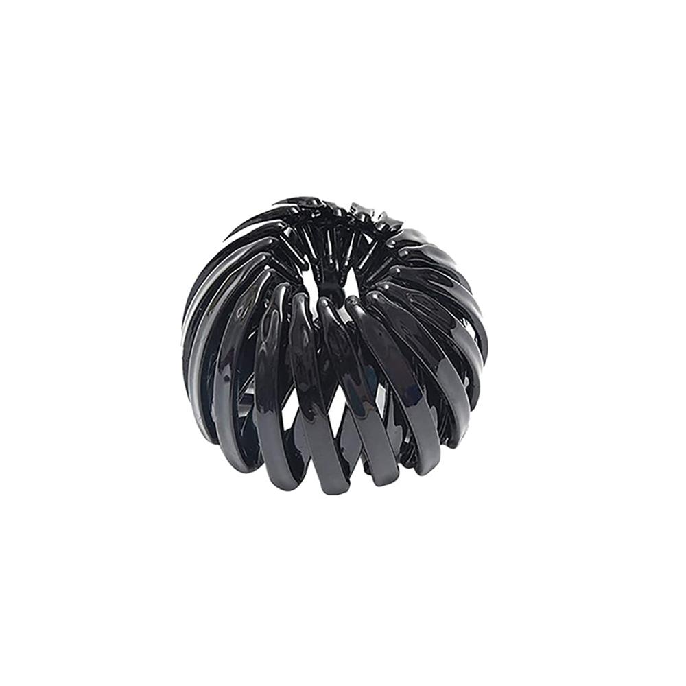 

Vintage Expanding Geometric HairPins Girls Headwear Clips Claw Tail Hair Bun Holder black