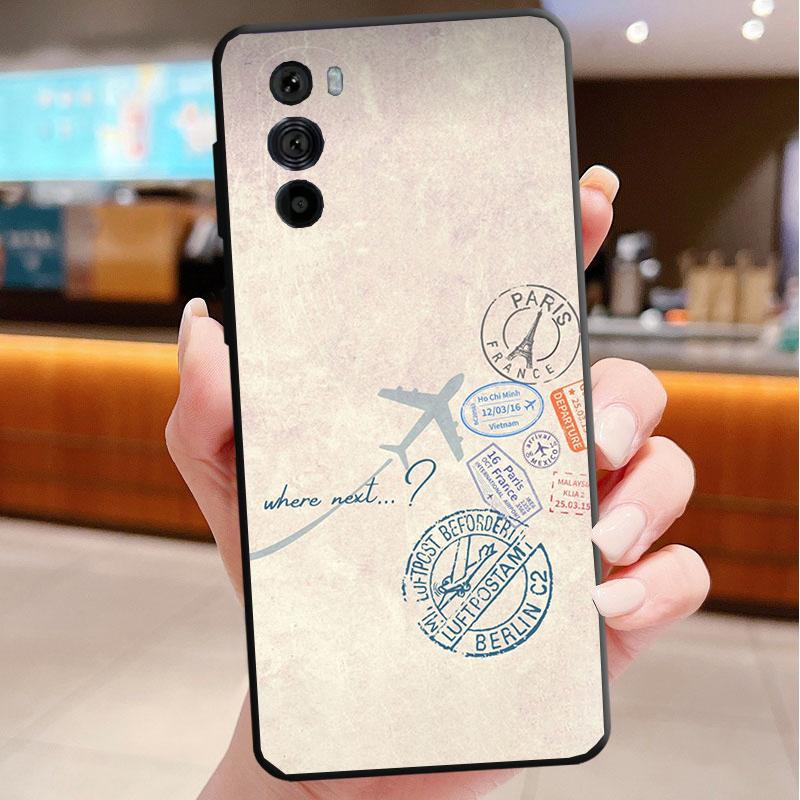 Cute Airplane Phone Case For Motorola Edge 60 50 40 Pro 60 50 40 30 Ultra Neo Fusion Moto G Play G Stylus G Carcasas