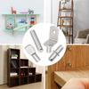 104Pcs Shelf Pins Kit 4 Styles Nickel Plated Shelf Support Pegs Bookshelf Pegs for Cabinet Bracket for Kitchen Furniture Closet