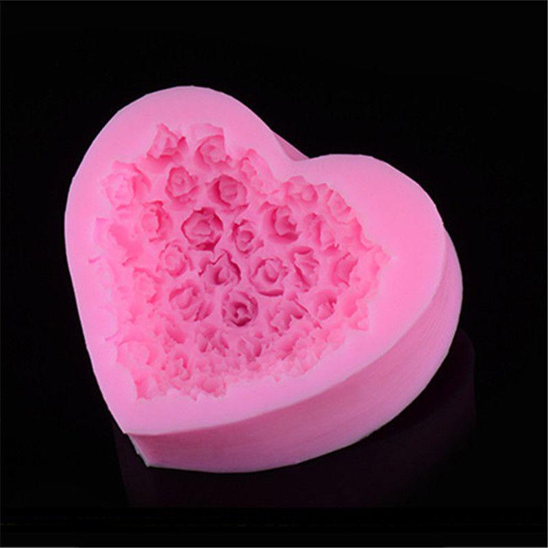 3d Rose Flower Baking Maker Tool Silicone Fondant Cake Chocolate Sugarcraft Mold