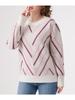 Autumn Winter Round Neck French Vintage Commuter Slim Fit Pullover Versatile Patterned Women's Knitted Sweater Luxurious Relaxed Versatile Top
