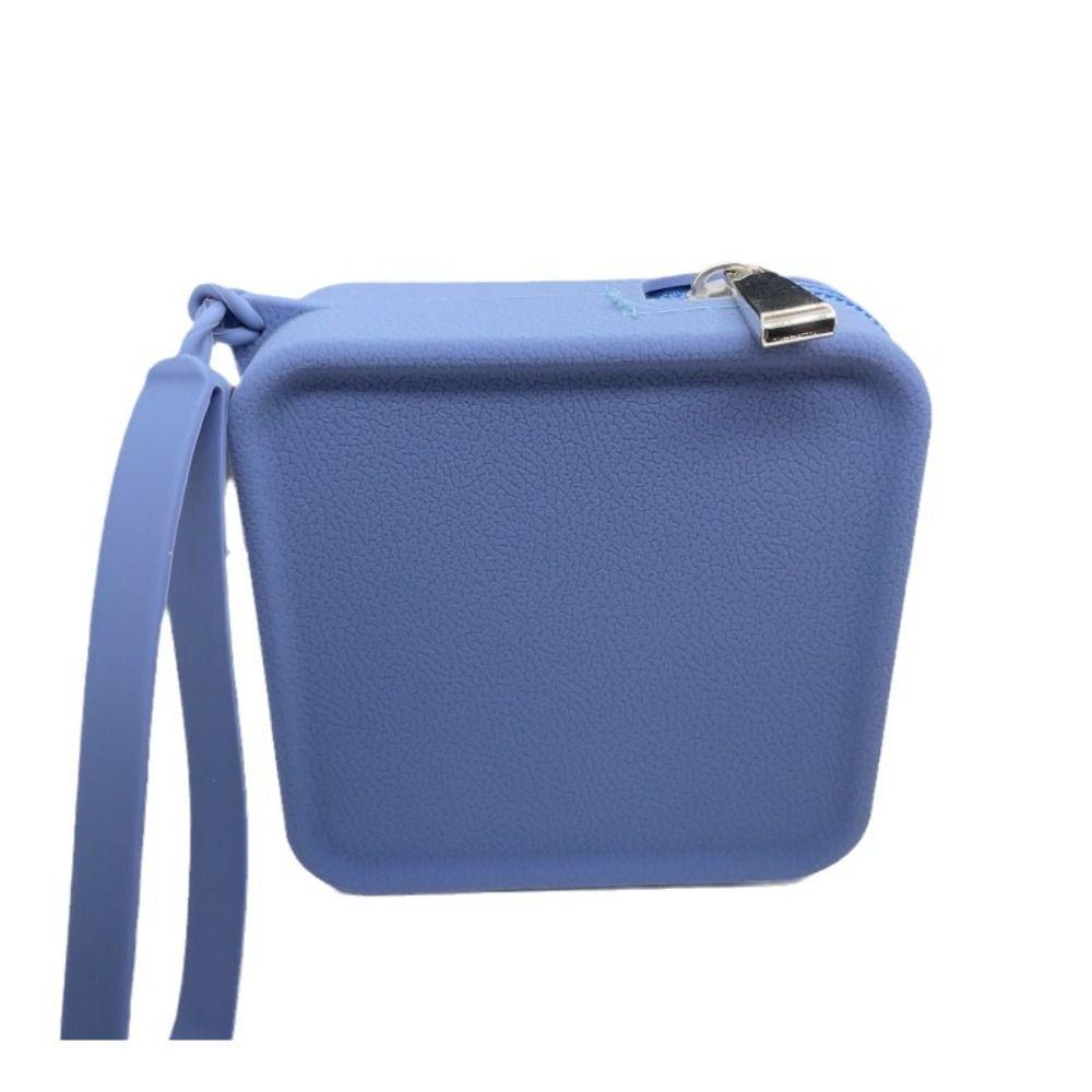 INS Small Item Bag Solid Color Silicone Square Coin Purse Casual   Gift
