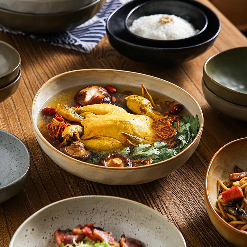 Deou Starlight Japanese Retro Ceramic Bowl