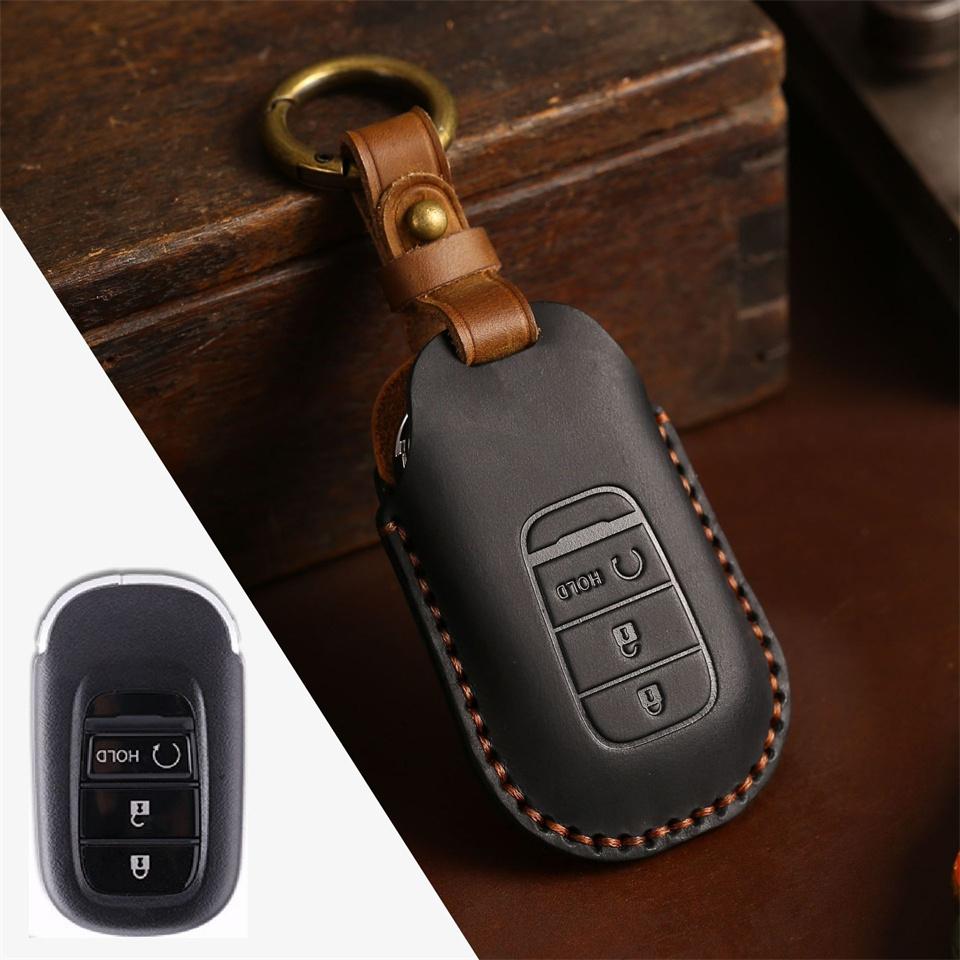 Car Key Case Cover Key Bag for Honda Civic Accord Vezel 2022 Accessories Car-Styling Holder Shell Keychain Protection