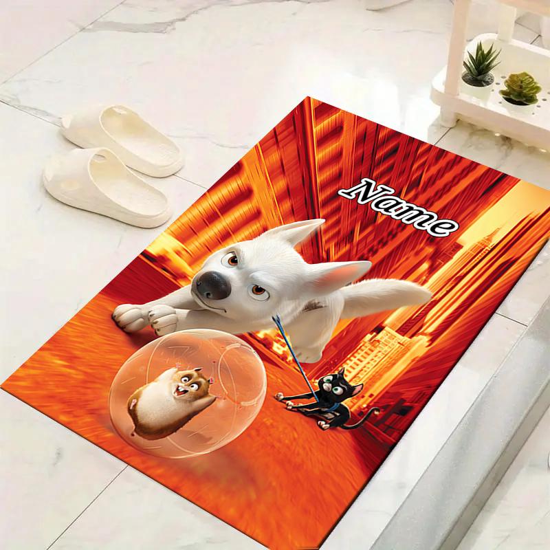 Custom 1Pc Bolt'S Big Adventure Rug Office Carpet Indoor Outdoor Entrance Doormat Nonslip Soft And Comfortable Living Room D9167