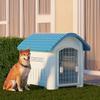 Dog House Plastic Kennel Four Seasons Universal Sun-Proof Dog Shed Large,  Outdoor Rain-Proof Pet Bed with Skylight