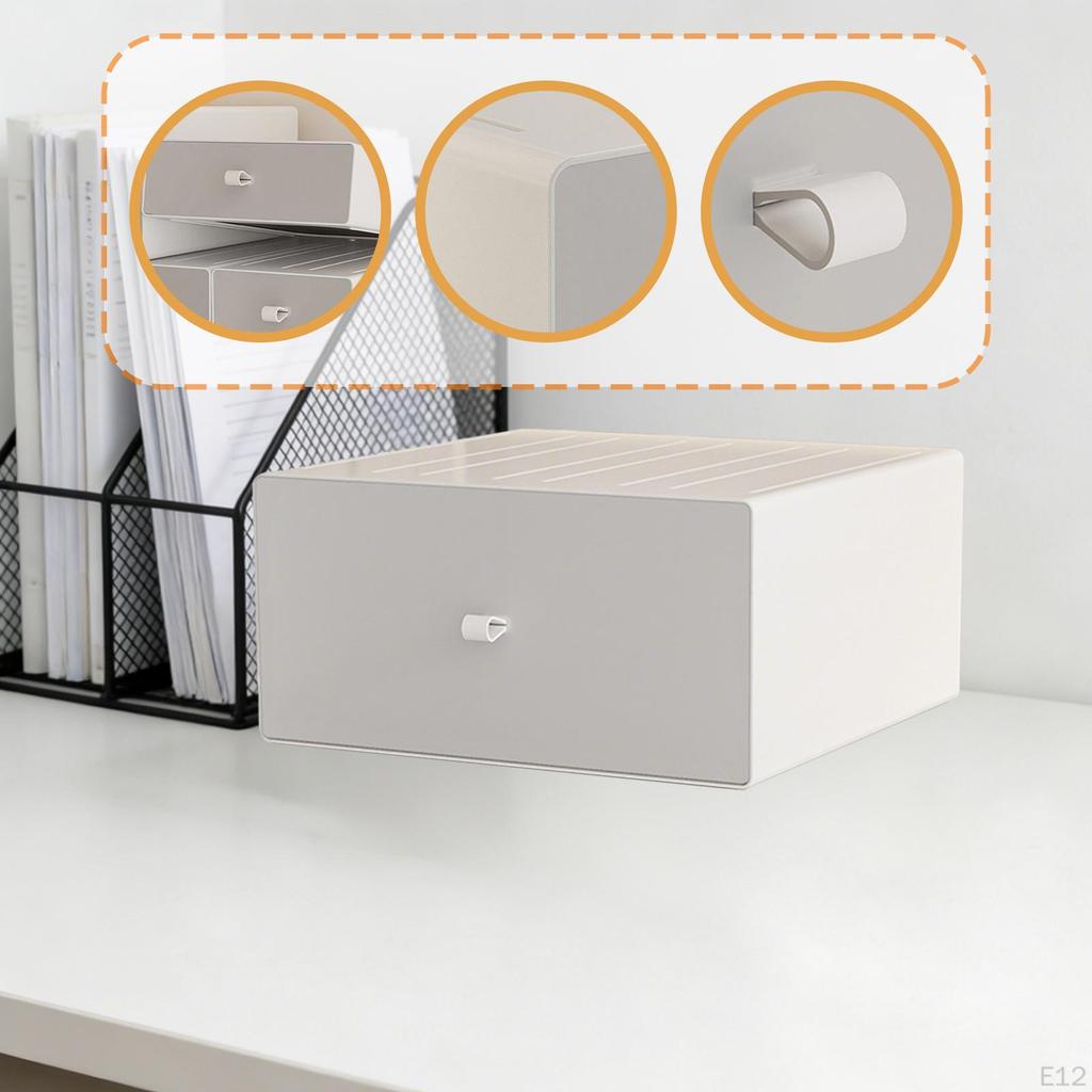 Desktop Storage Box Desk Organizer Drawer Table Organization for Office Dorm Versatile Functional