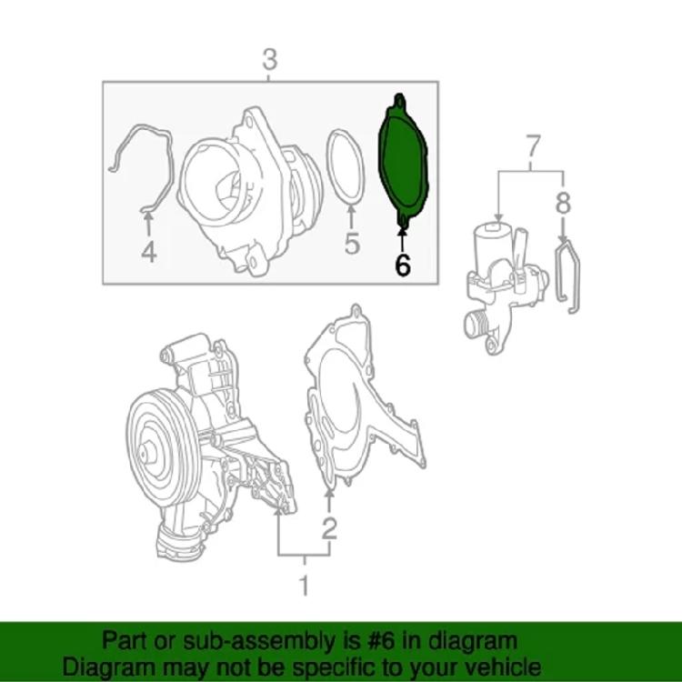 Replacement Engine Timing Cover O-Rings Seal Automotive Accessories Car Gasket Thermostat Washer for W203 W204 W212