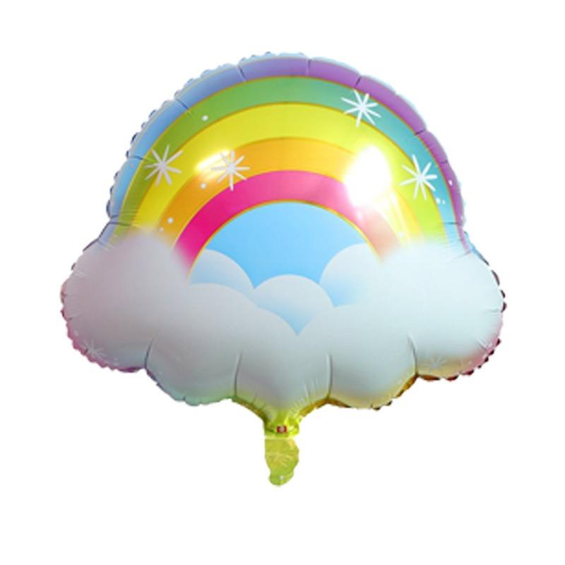 New Cartoon Rainbow Tassel Cloud Aluminum Film Balloons for Children's Day Birthday Party Decoration