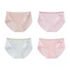 4 Pack Briefs Teenage Girls Cotton Underwear Comfort Stretchy Triangle Panties for Teens