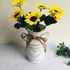 Trendy Design Flower Vase Rustic Farmhouse Vase Metal Galvanized Milk Can Tin French Country Vase Bucket for Home Decor