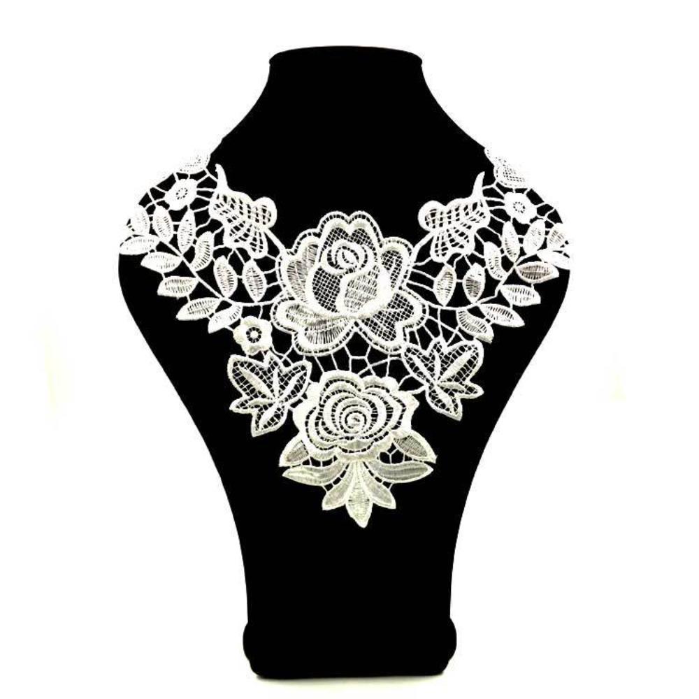 6PCS Fashion Fake Collar Hollow Out Pattern Flower Collar Embroidered Collar  Casual Wear